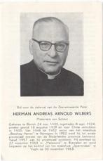 Pater Herman Wilbers 1905 Blerick + 1963 Rosmalen, 58 jr, Verzamelen, Bidprentjes en Rouwkaarten, Verzenden, Bidprentje