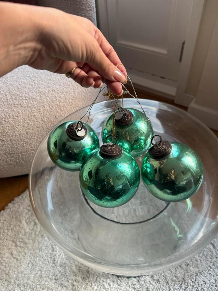 4x Grote Groene Kerstballen - Sissy Boy, Diversen, Kerst, Zo goed als nieuw, Ophalen of Verzenden