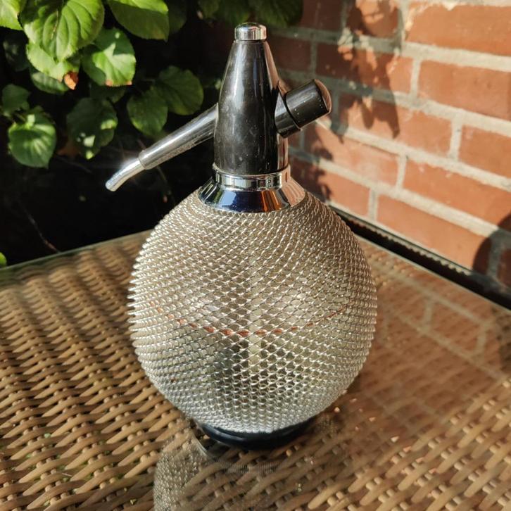 designer Merkuria Kovocas Vintage Syphon Soda fles, Verzamelen, Glas en Borrelglaasjes, Zo goed als nieuw, Overige typen, Ophalen