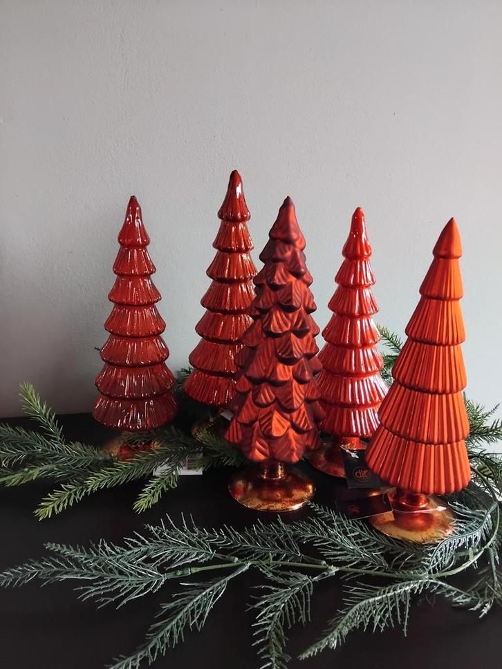 Twinkle Glazen Kerstboom Nieuw Daan Kromhout Rood, Diversen, Kerst, Nieuw, Ophalen of Verzenden