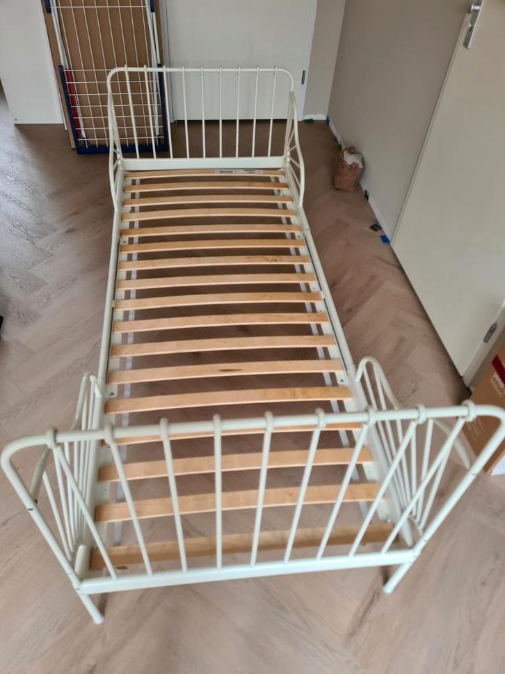 Minnen bed wit met lattenbodem nr.1, Kinderen en Baby's, Kinderkamer | Bedden, Gebruikt, 180 cm of meer, 85 tot 100 cm, Lattenbodem