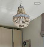 Kroonluchter met houten kralen, Huis en Inrichting, Lampen | Kroonluchters, Ophalen, Zo goed als nieuw, Hout, Bohemian