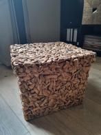 Natuurlijke Vierkante opbergmand - 35x35x30 cm, Overige materialen, Minder dan 50 cm, Minder dan 50 cm, Ophalen of Verzenden