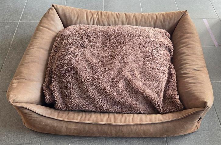 Hondenmand Beeztees Memory Foam Uma - 100x80x23cm - bruin, Dieren en Toebehoren, Hondenmanden, Zo goed als nieuw, Ophalen