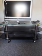 Salontafel-computertafel, Ophalen of Verzenden, Zo goed als nieuw, Glas
