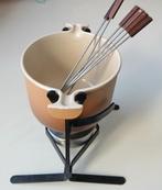 Vintage Le Creuset Enzo Mari gietijzeren fondueset, Ophalen of Verzenden, Zo goed als nieuw, Brander