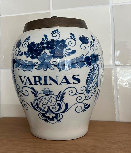 Een echte  AntiekeVarinas  tabakspot, Antiek en Kunst, Antiek | Keramiek en Aardewerk, Ophalen of Verzenden