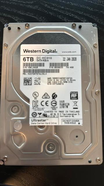 Western Digital DC HC310 6TB Ultrastar beschikbaar voor biedingen