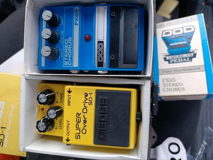 2 Gitaar Effect Pedalen: DOD FX65 & Boss SD-1, Muziek en Instrumenten, Effecten, Gebruikt, Chorus, Distortion, Overdrive of Fuzz