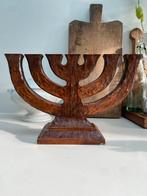 Oude Zweedse Handgemaakte Kandelaar, Huis en Inrichting, Woonaccessoires | Kandelaars en Kaarsen, Gebruikt, Bruin, Ophalen of Verzenden