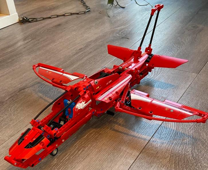 Lego technic 9394 Jet Plane, Kinderen en Baby's, Speelgoed | Duplo en Lego, Gebruikt, Lego, Complete set, Ophalen of Verzenden