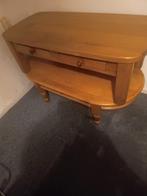 Te koop 2 blank eiken salon tafels met laadjes, Ophalen, Gebruikt, 100 tot 150 cm, Eikenhout