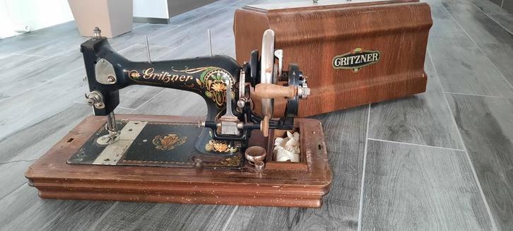 Antieke Gritzner Naaimachine, Antiek en Kunst, Antiek | Naaimachines, Ophalen of Verzenden