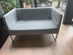 bank met grijze stof, Ophalen, Gebruikt, Minder dan 75 cm, 150 tot 200 cm