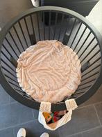 Zwarte ronde box, Kinderen en Baby's, Boxen, Ophalen of Verzenden, Gebruikt, Rond, Boxkleed