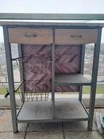 Tuin /Balkon/ Schuur tafel met lade en rekken .Vaste prijs., Ophalen of Verzenden, Gebruikt