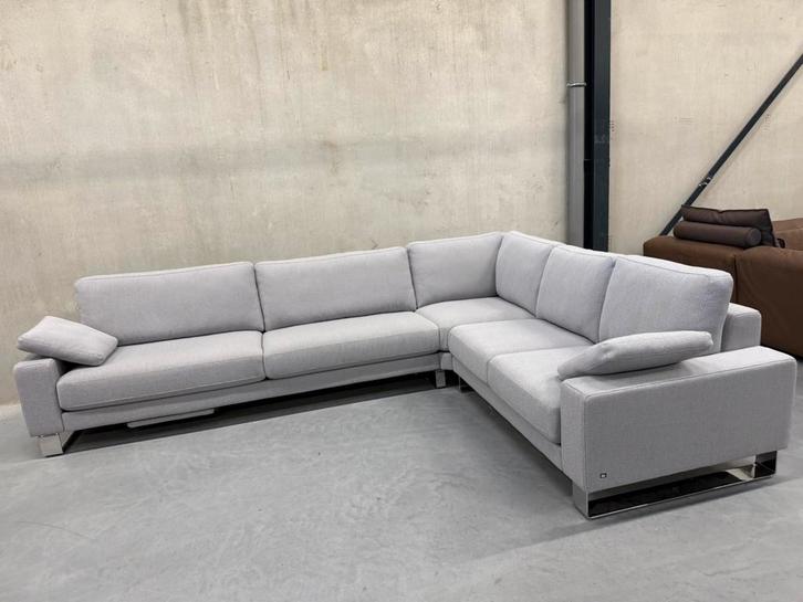 Showmodel Rolf Benz Ego Hoekbank Opera Rohi stof Design Bank, Huis en Inrichting, Banken | Bankstellen, Nieuw, Hoekbank, Vierpersoons of meer