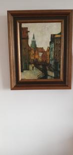 Amsterdam gracht en Westertoren., Antiek en Kunst, Ophalen