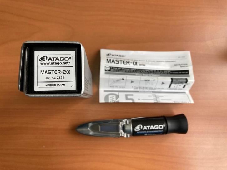 ATAGO refractometer MASTER-2alpha, NIEUW, Doe-het-zelf en Verbouw, Meetapparatuur, Nieuw, Vocht of Vloeistof, Ophalen of Verzenden