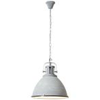 Industriële Hanglamp Jesper Grijs - 47cm, Huis en Inrichting, Lampen | Hanglampen, Ophalen, Zo goed als nieuw, Metaal, Minder dan 50 cm