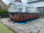 EXIT Wood zwembad 540x250x122cm met zandfilterpomp, Tuin en Terras, Zwembaden, Gebruikt, 200 tot 300 cm, Rechthoekig, Ophalen