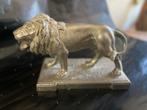 Leeuw van zilver tin, Antiek en Kunst, Antiek | Tin, Ophalen of Verzenden