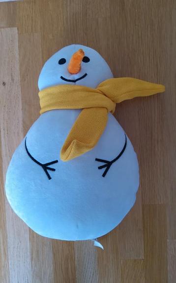 Jumbo sneeuwpop knuffel Wons met gele sjaal en oranje neus beschikbaar voor biedingen
