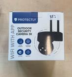 Protectly Beveiligings camera Buiten 3K 64GB micro SD zwart, Ophalen, Nieuw, Nb, Nb