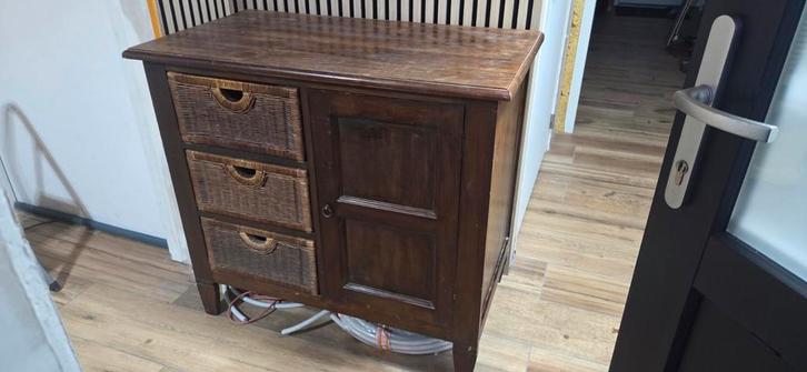 Kastje met mandjes, Huis en Inrichting, Kasten | Dressoirs, 50 tot 100 cm, 25 tot 50 cm, Ophalen of Verzenden