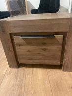 Houten Salon Bijzettafel met Lade, Huis en Inrichting, Gebruikt, Vierkant, 55 tot 75 cm, Hout