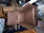 Just fauteuil, Huis en Inrichting, Ophalen, Gebruikt, 50 tot 75 cm, Leer