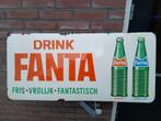 Emaille reclamebord fanta langcat bussum, Verzamelen, Ophalen, Gebruikt, Reclamebord