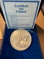 Grote penning in 999 zilver De Vleeshouwer, Verzenden, Zilver