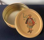 Rond blik van Lu scholiertje. Doorsnede 19 cm., Verzamelen, Ophalen of Verzenden, Zo goed als nieuw, Koek(jes), Overige merken