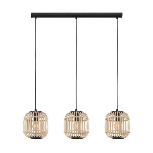 EGLO hanglamp Bordesley van € 142 NU € 99, Huis en Inrichting, Lampen | Hanglampen, Nieuw, 75 cm of meer, Hout, Metaal, Overige materialen