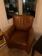 Leren Fauteuil - Bruin, Huis en Inrichting, Fauteuils, Ophalen of Verzenden, Gebruikt, Leer, 75 tot 100 cm