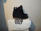 Isabel Marant wedges zwart grote tong klitteband in doos 39, Isabel Marant, Verzenden, Zwart, Sneakers of Gympen