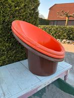 6 vintage stoelen 4 bruine en 2 oranje, Huis en Inrichting, Stoelen, Ophalen of Verzenden, Zo goed als nieuw, Bruin
