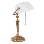 Bankierslamp | Steinhauer | brons/wit | nieuw in doos, Huis en Inrichting, Lampen | Tafellampen, Info@engelsbureau.nl, Steinhauer