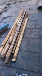 Diverse houten balken en planken, Tuin en Terras, Palen, Balken en Planken, Gebruikt, Ophalen of Verzenden, Hardhout, Minder dan 180 cm