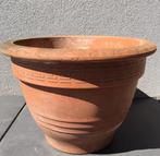 Grote oude terracotta 43cm bloempotten wind vorstbestendig, Tuin en Terras, Bloempotten, Gebruikt, 40 cm of meer, Rond, Minder dan 40 cm