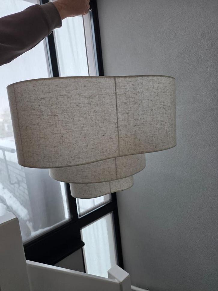 Japandi Organische Hanglamp - Stijlvol & Tijdloos, Huis en Inrichting, Lampen | Lampenkappen, Nieuw, 25 tot 50 cm, Overige vormen