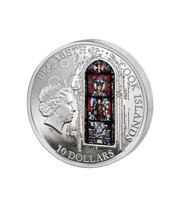 Zeldzame verzamelmunt – Windows of Heaven: Chartres Kathedra, Postzegels en Munten, Munten | Amerika, Midden-Amerika, Zilver, Ophalen of Verzenden