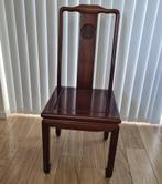 Chinese stoel rosewood dark cherry, Ophalen, Bruin, Zo goed als nieuw, Eén