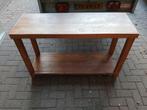 Teak houten side table, Huis en Inrichting, Tafels | Sidetables, Ophalen of Verzenden, 25 tot 50 cm, Rechthoekig