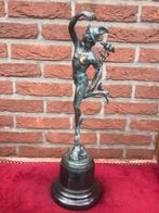 bronzen beeld van Mercurius/ Hermes, ca 40 cm hoog, Antiek en Kunst, Ophalen of Verzenden