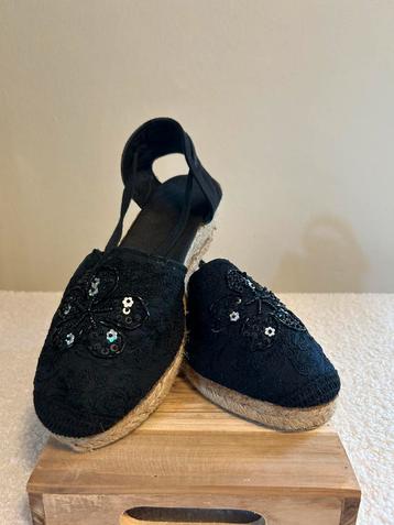 Zwarte espadrilles maat 40 beschikbaar voor biedingen
