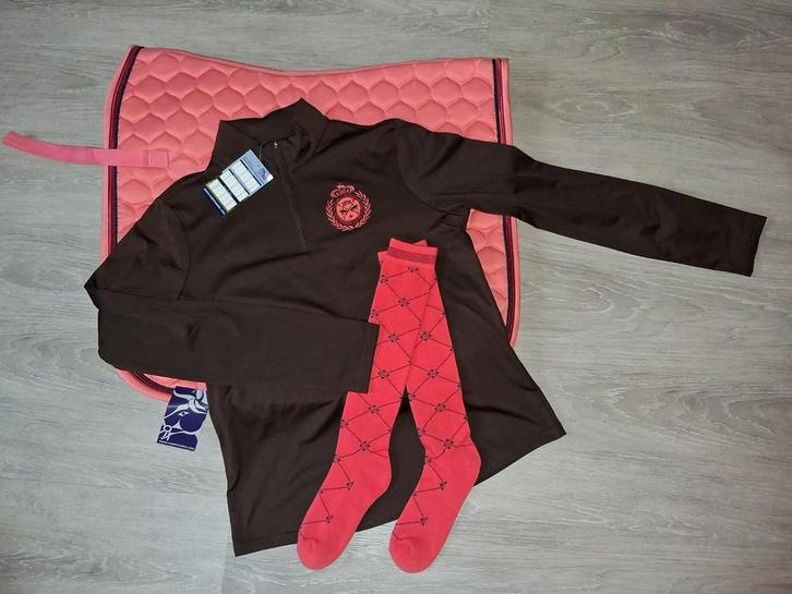 Harry's Horse set: dekje, shirt en kousen, Dieren en Toebehoren, Paardrijkleding, Nieuw, Dames, Bovenkleding, Dressuur, Ophalen of Verzenden