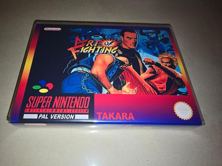 Art of Fighting SNES Game Case, Spelcomputers en Games, Games | Nintendo Super NES, Zo goed als nieuw, Vechten, Verzenden
