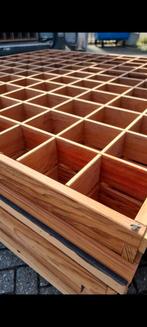 Letterbak hout vintage Vakkenkast verzamelingen edelstenen, Ophalen, Gebruikt